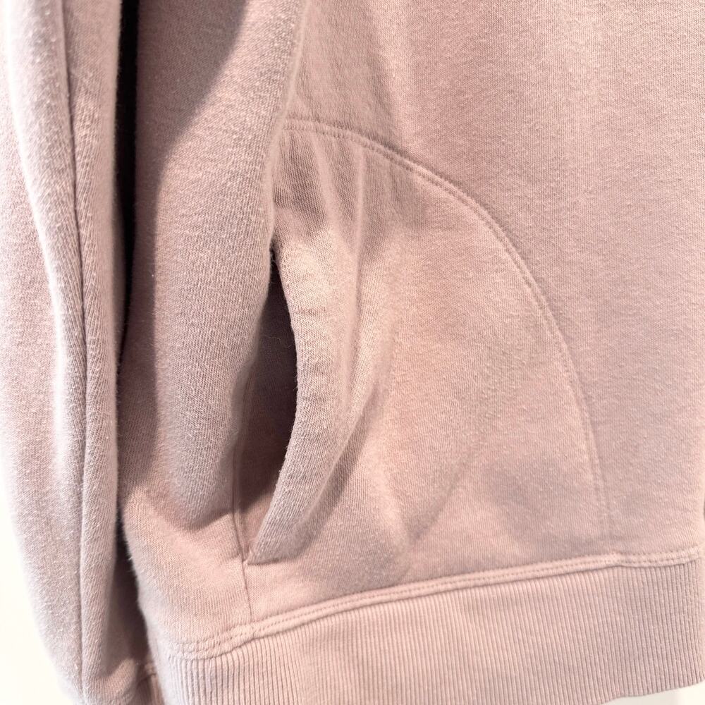 Reebok Pullover Purple Quarter Zip Cropped Womens Large Athleisure Comfy - Picture 4 of 6